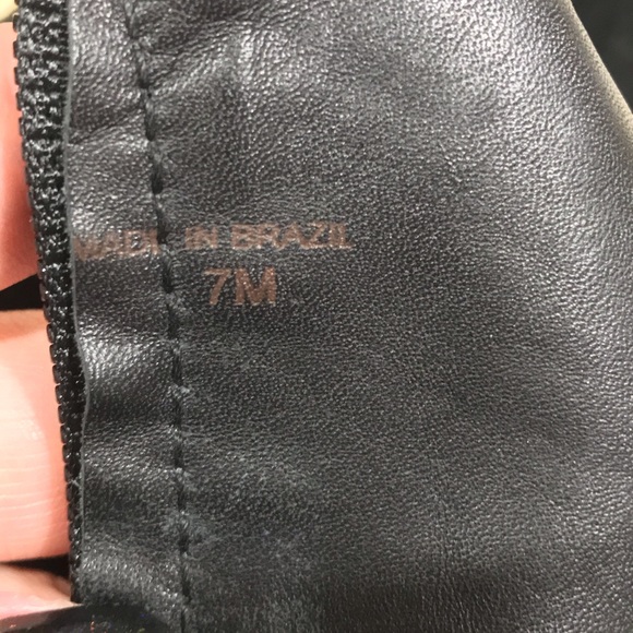 DVF Black Suede Wedge Knee High Boots - Picture 7 of 8